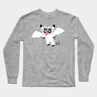 White and black Nightlight Dragon Long Sleeve T-Shirt